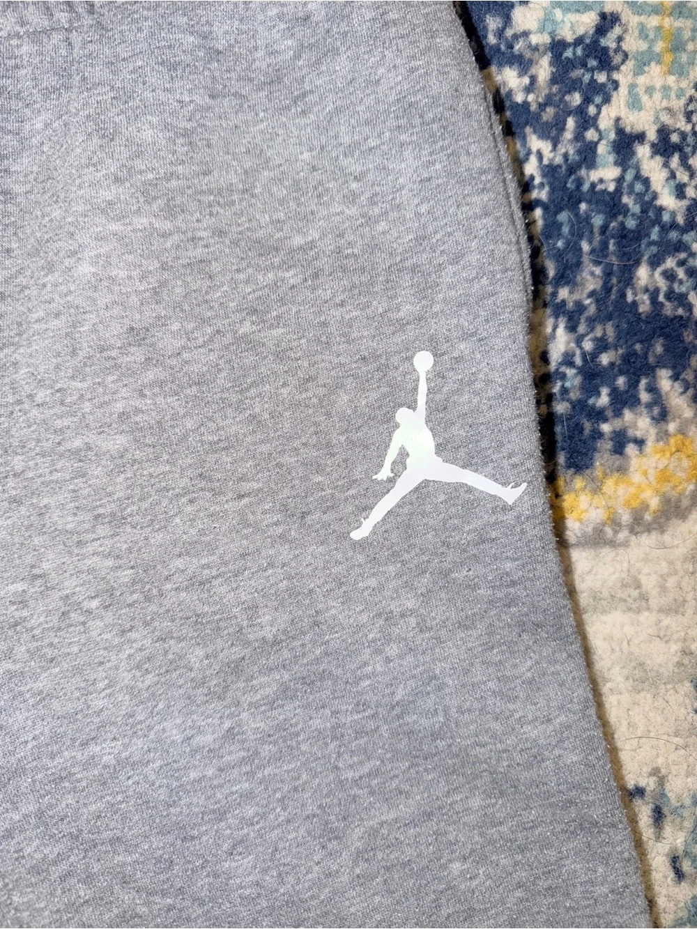 Jordan Boys Gray Fleece Jogger Sweatpants